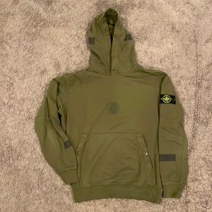 Supreme x Stone Island Hooded Sweatshirt Olive